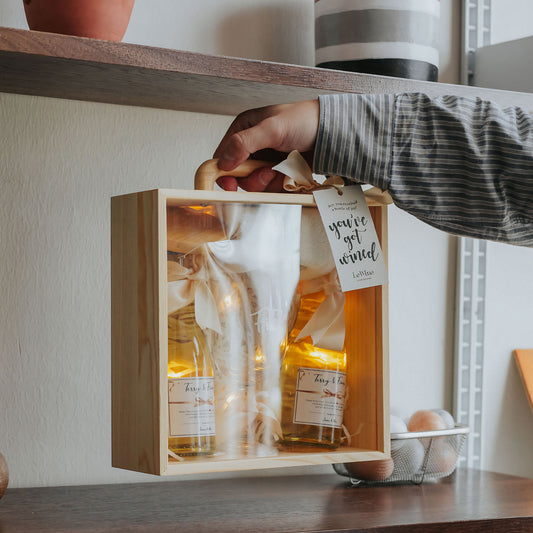 Mini 2 x White Moscato & Glass Gift Set